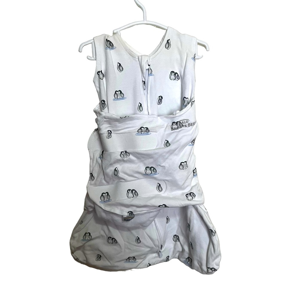 Halo Sleep Sack Swaddle - Penguins - Newborn